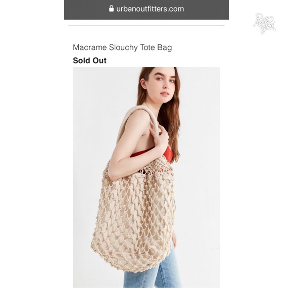 Urban Outfitters Macramé Slouchy Tote Bag - Picture 7 of 7